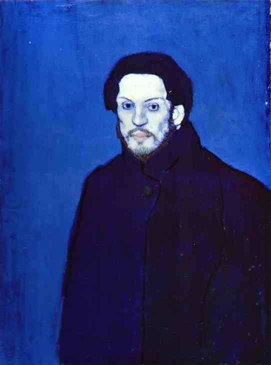 picasso blue period self portrait. Self Portrait in Blue Period